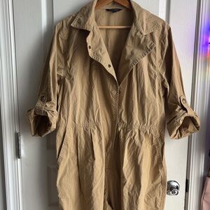 Banana Republic Tan Utility Jumpsuit